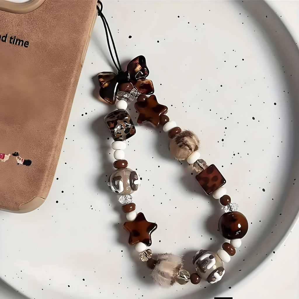 🐯Leopardo - Mocha Bear Hug Phone Charm ✨🧸