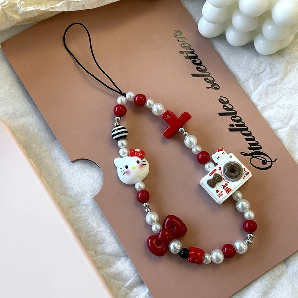 📸 Retro Kawaii: Hello Kitty Camera Phone Charm 🎀