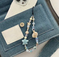 🌊🐚 Seaside Pearl & Starfish Phone Charm.